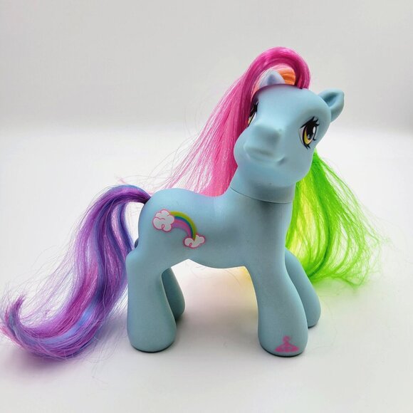My Little Pony Rainbow Dash 2007 G3 MLP Blue Hasbro Toy Read - Picture 1 of 8